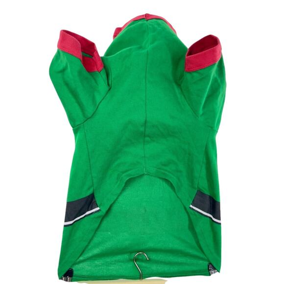 Elf Dog Costume Christmas Outfit XL Green & Red With Belt Design For Large Dogs - Picture 5 of 14